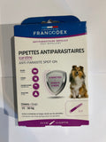 Pipettes Antiparasitaires Icaridine – Chiens 15 à 30 kg - Francodex