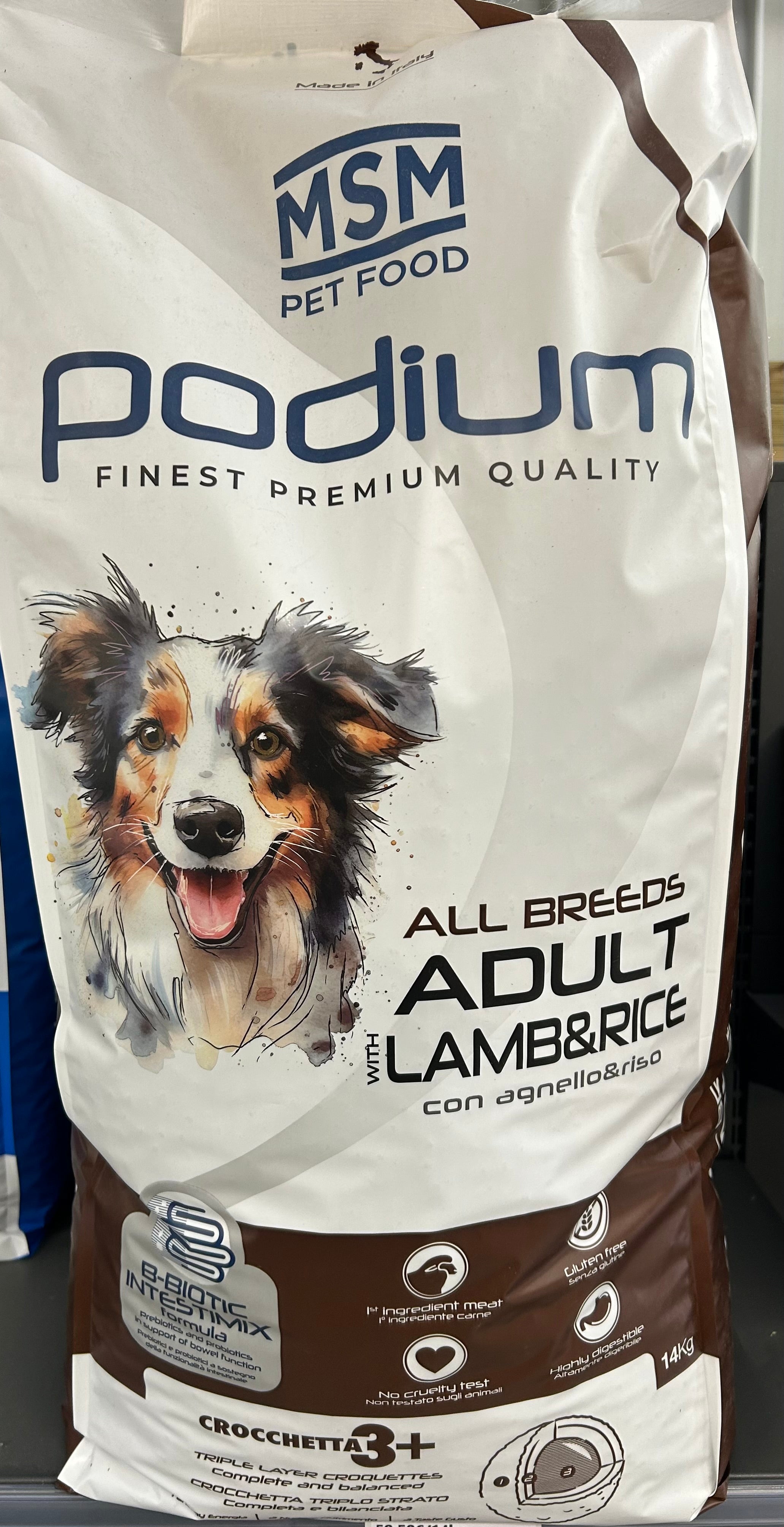 Croquette Poduim Adulte Agneau 14kg