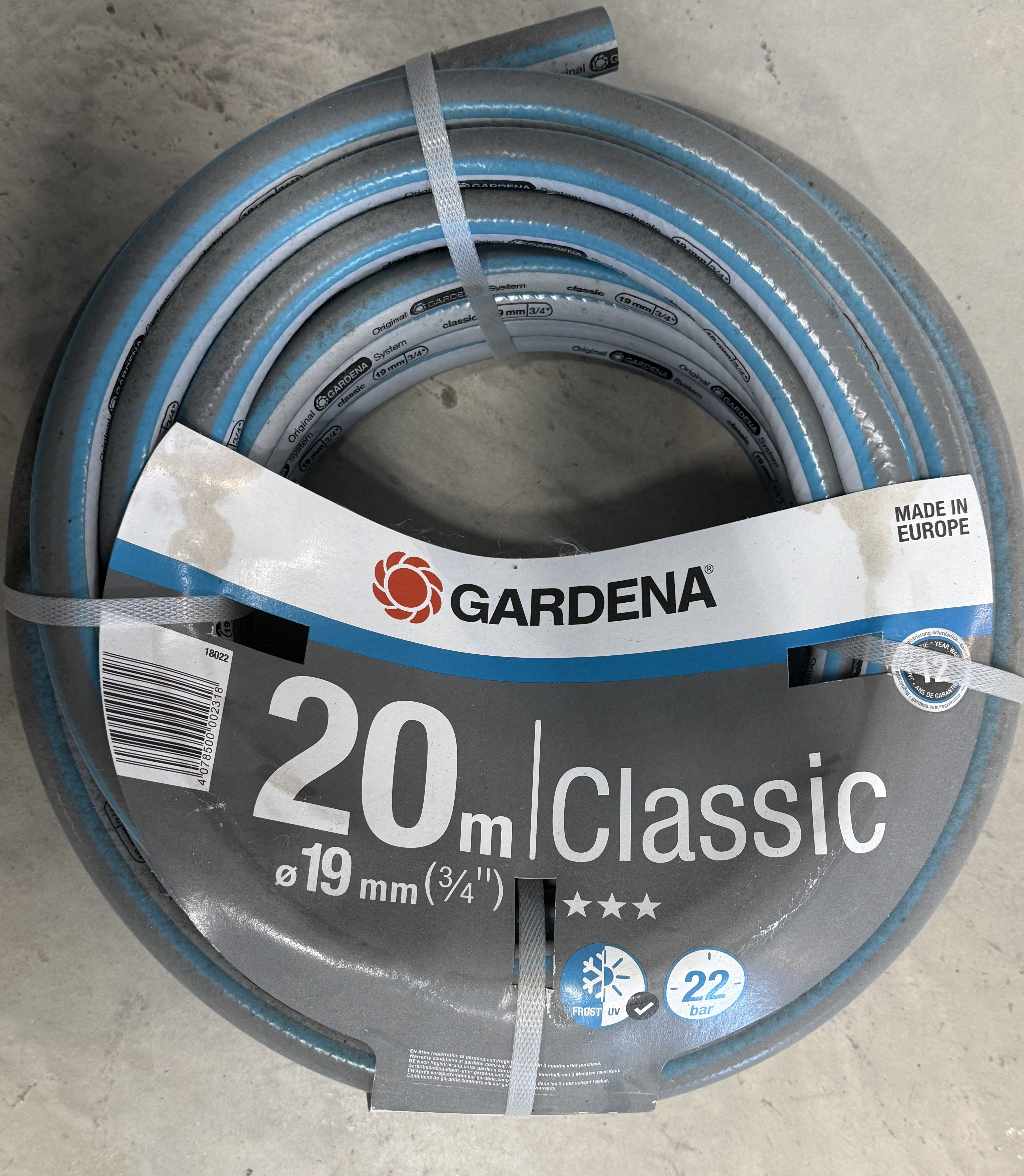 Tuyau d’arrosage Classic 20 m Ø19 mm (3/4") - Gardena