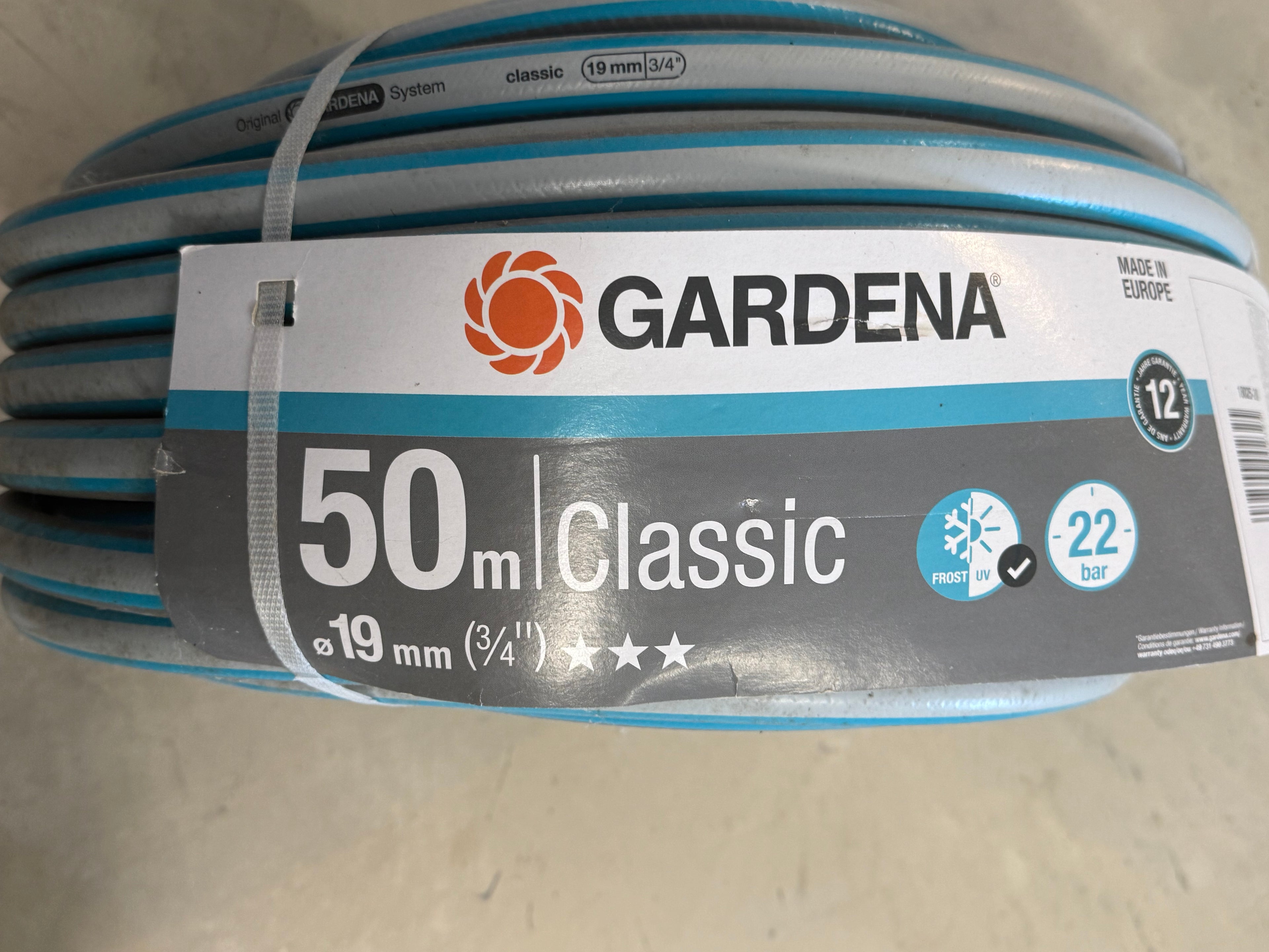 Tuyau d’arrosage Classic 50 m Ø19 mm (3/4") - Gardena