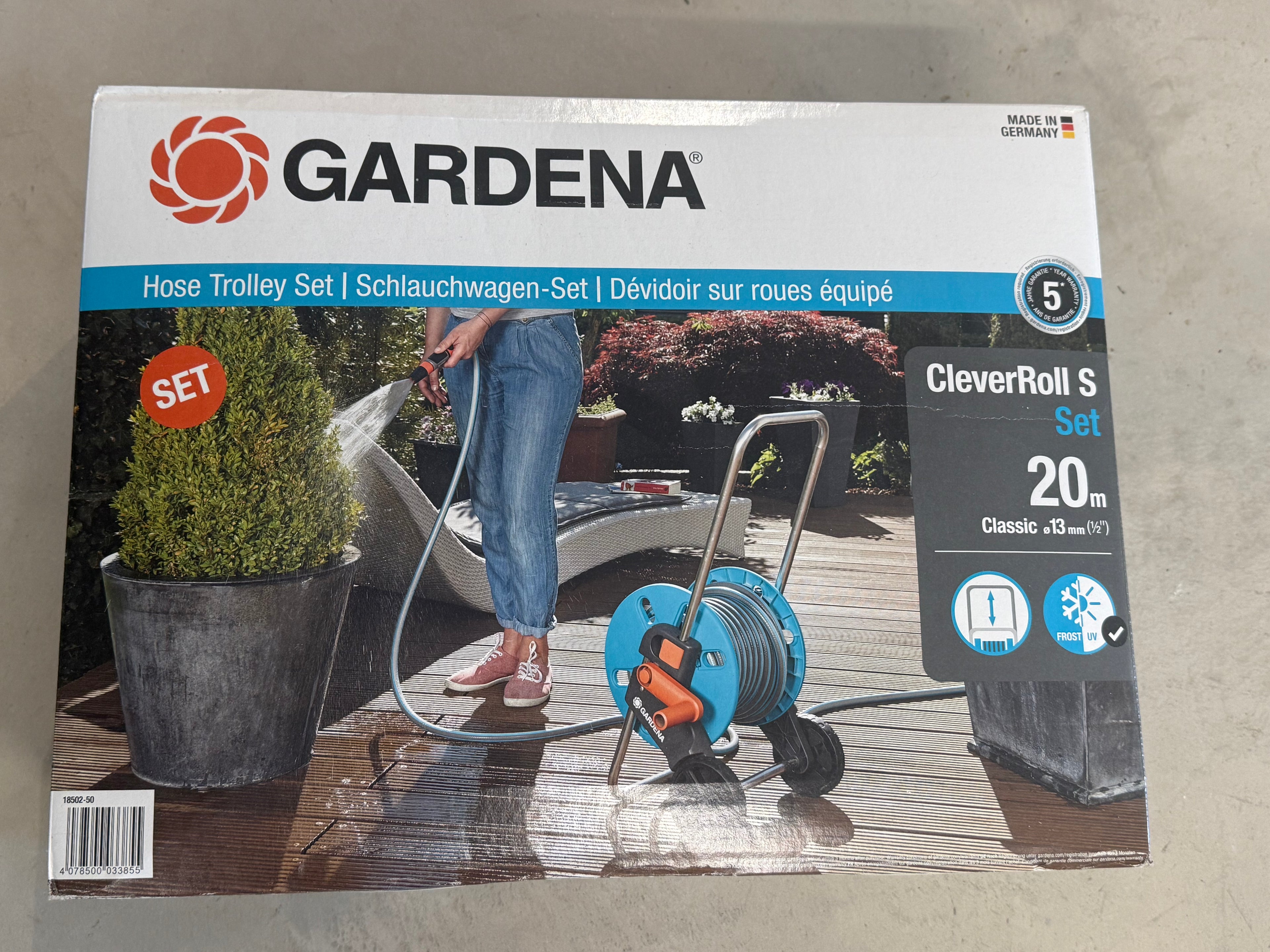 Dévidoir sur roues CleverRoll S Set - Gardena