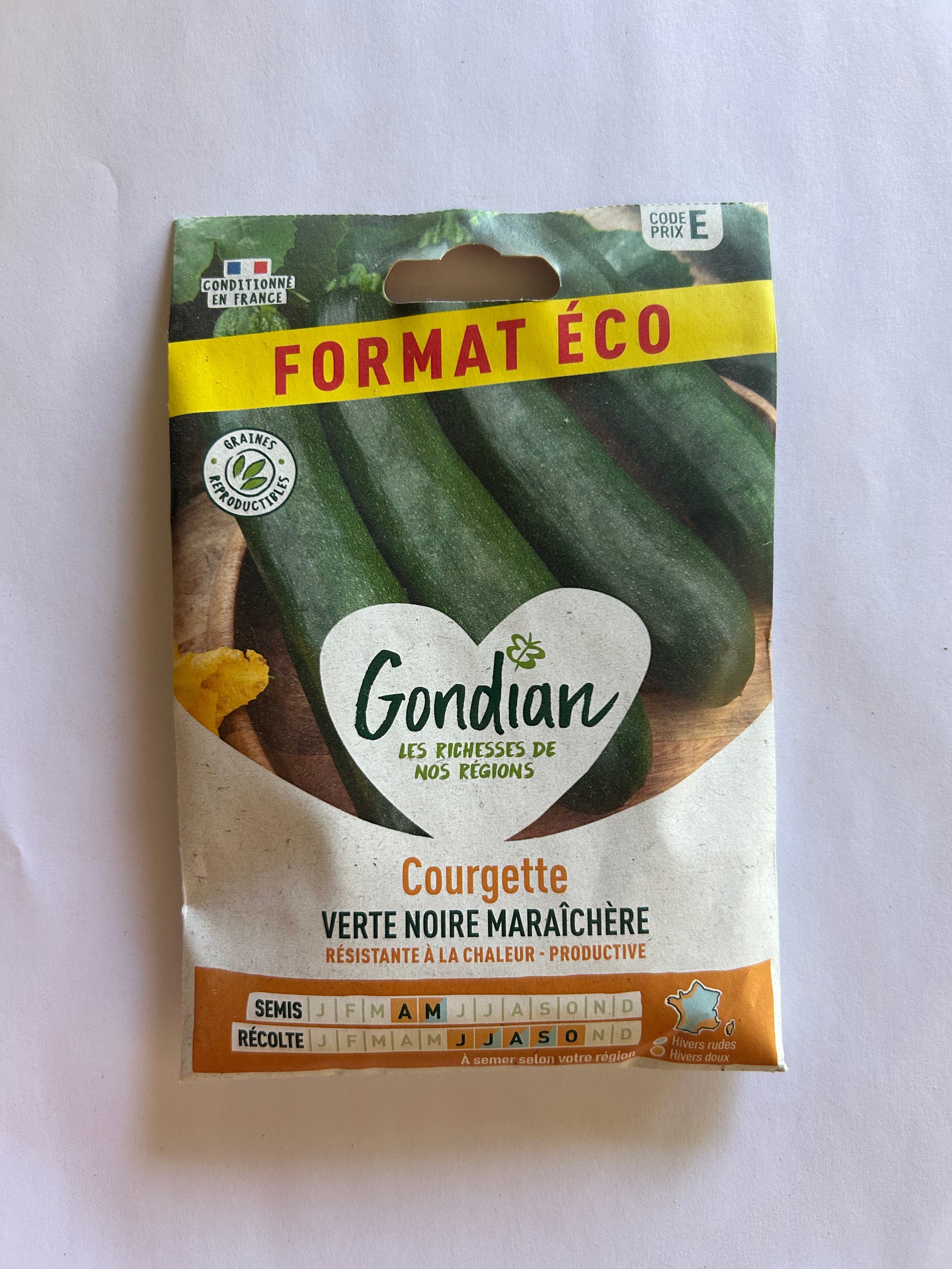Courgette Verte Noire Maraîchère