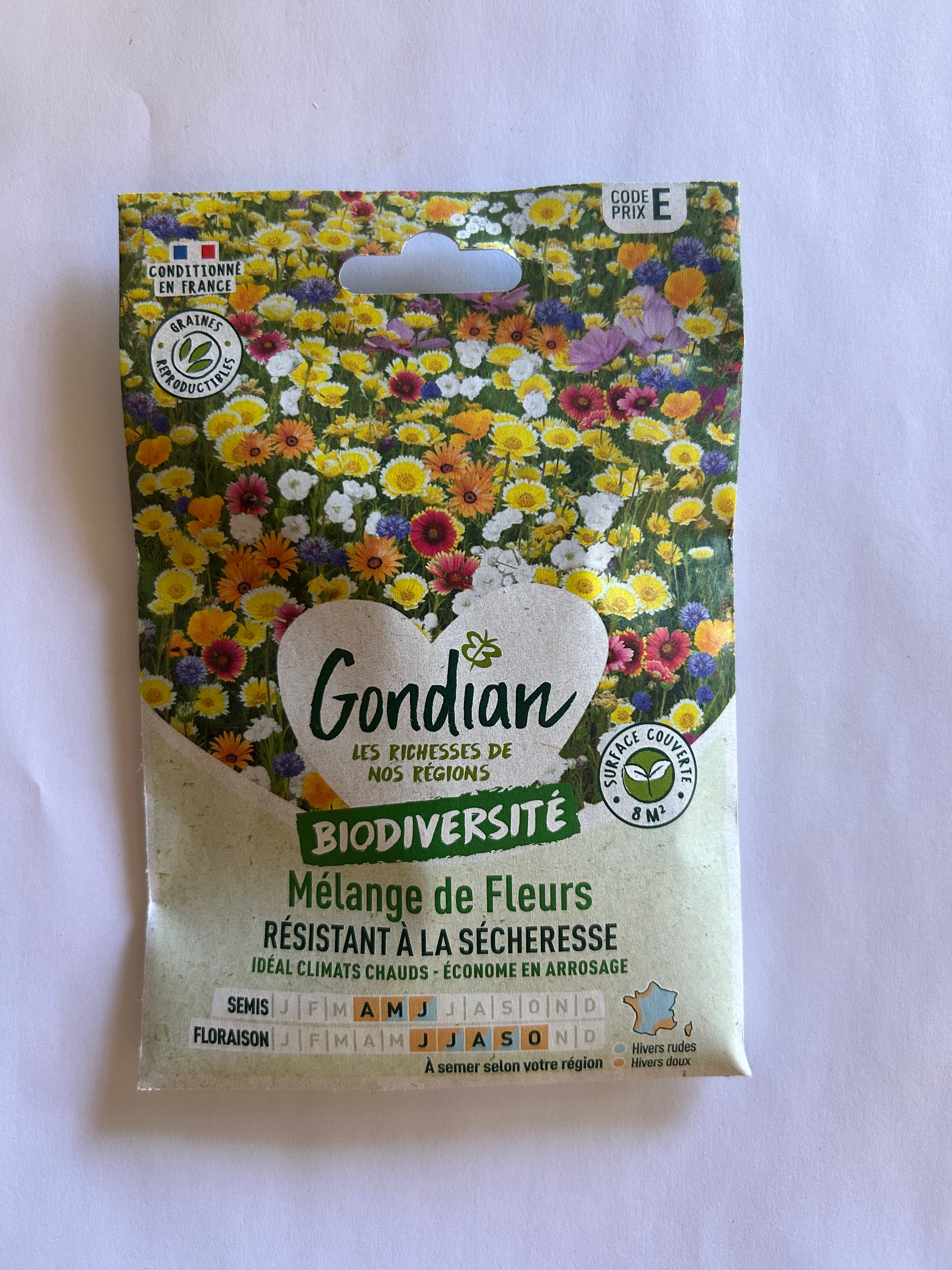 Mélange fleur résistante à la sècheresse