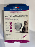 Pipettes Antiparasitaires Icaridine – Chats (> 2 kg) - Francodex